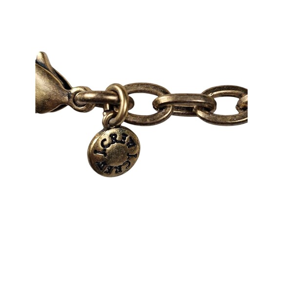 J. CREW COSTUME STATEMENT NECKLACE GREEN PURPLE GOLD RHINESTONES Bold Chunky - Picture 7 of 7